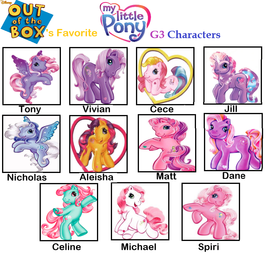 My little pony g3 characters sales