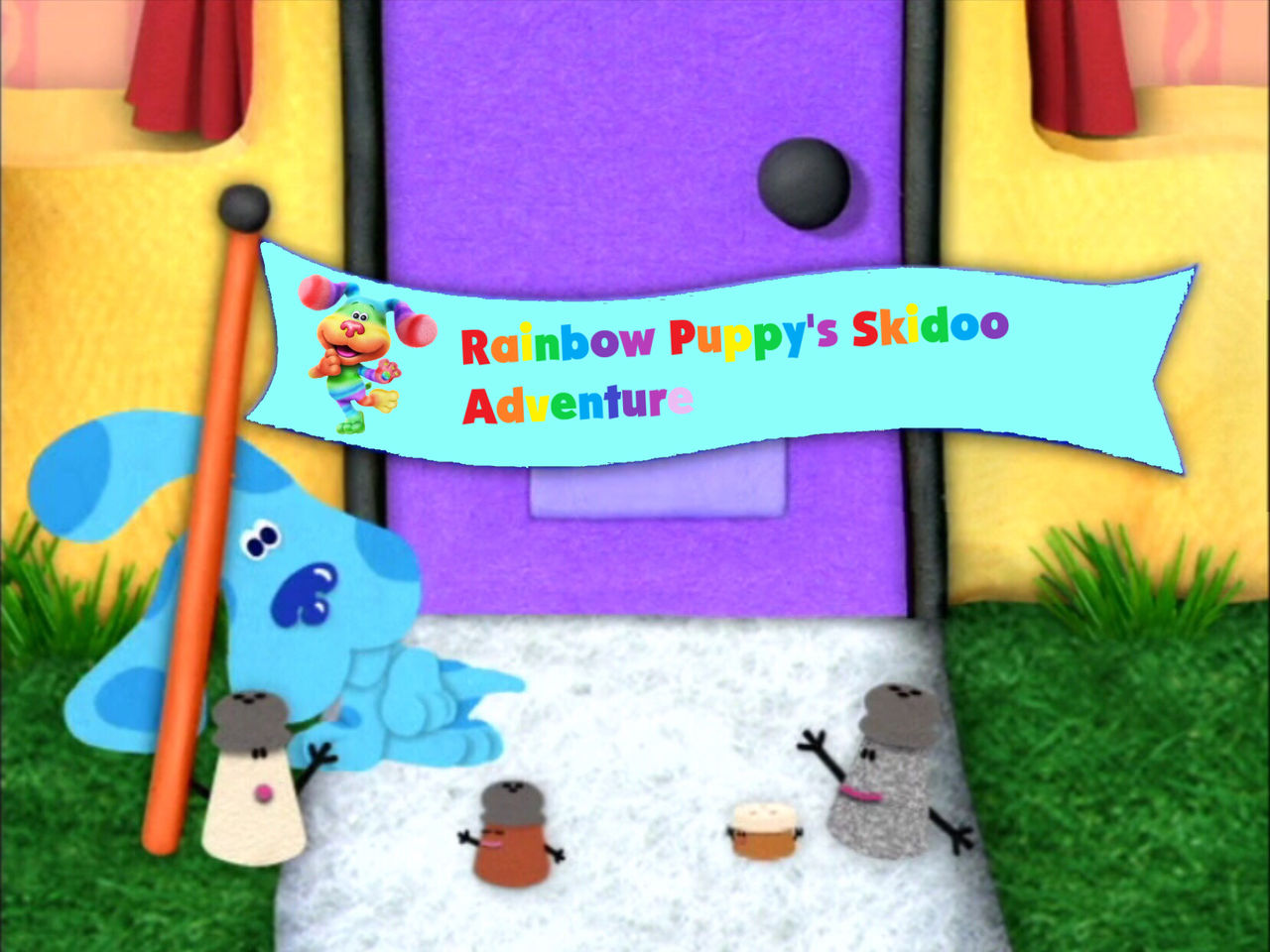 Blue's Clues And You Rainbow Puppy Skidoo Adventure Rainbow Puppy's Skidoo Adventure Title Card (Joe) by ehrisbrudt on