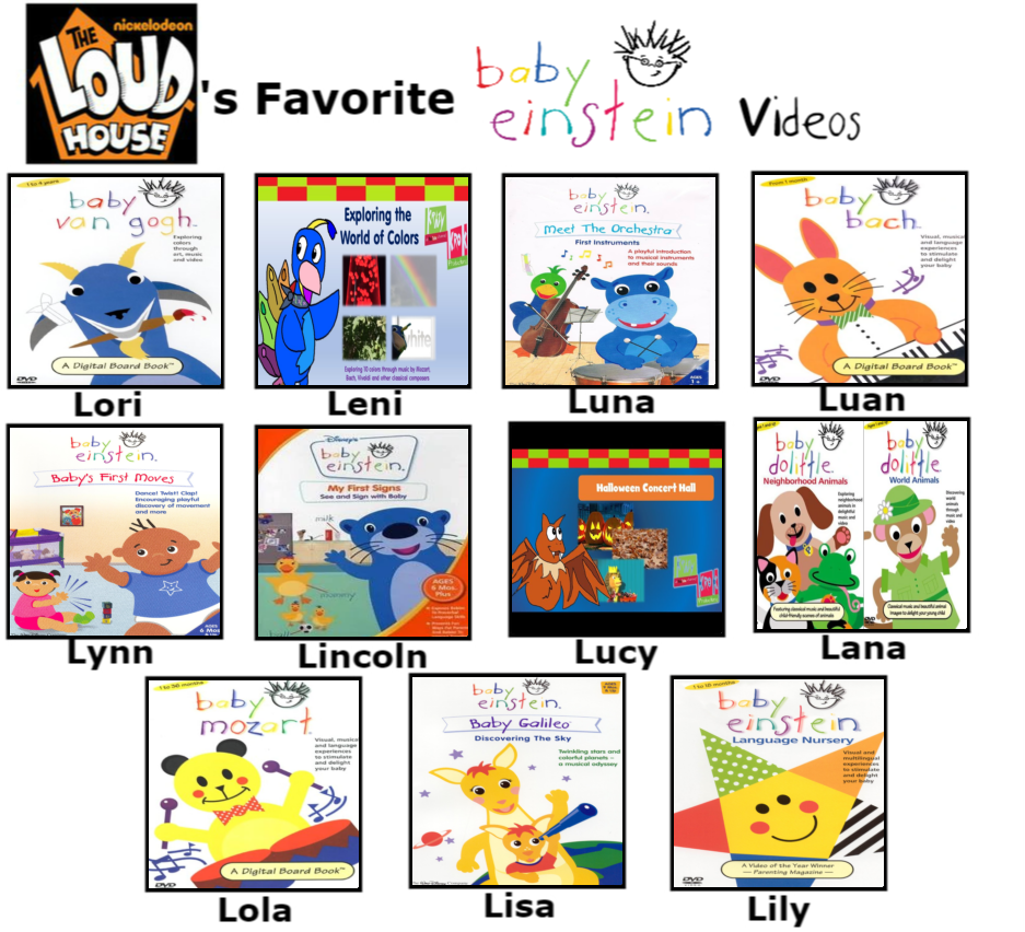 The Loud Siblings Favorite Baby Einstein Videos By Ehrisbrudt On DeviantArt The loud siblings favorite baby einstein videos by ehrisbrudt on deviantart
