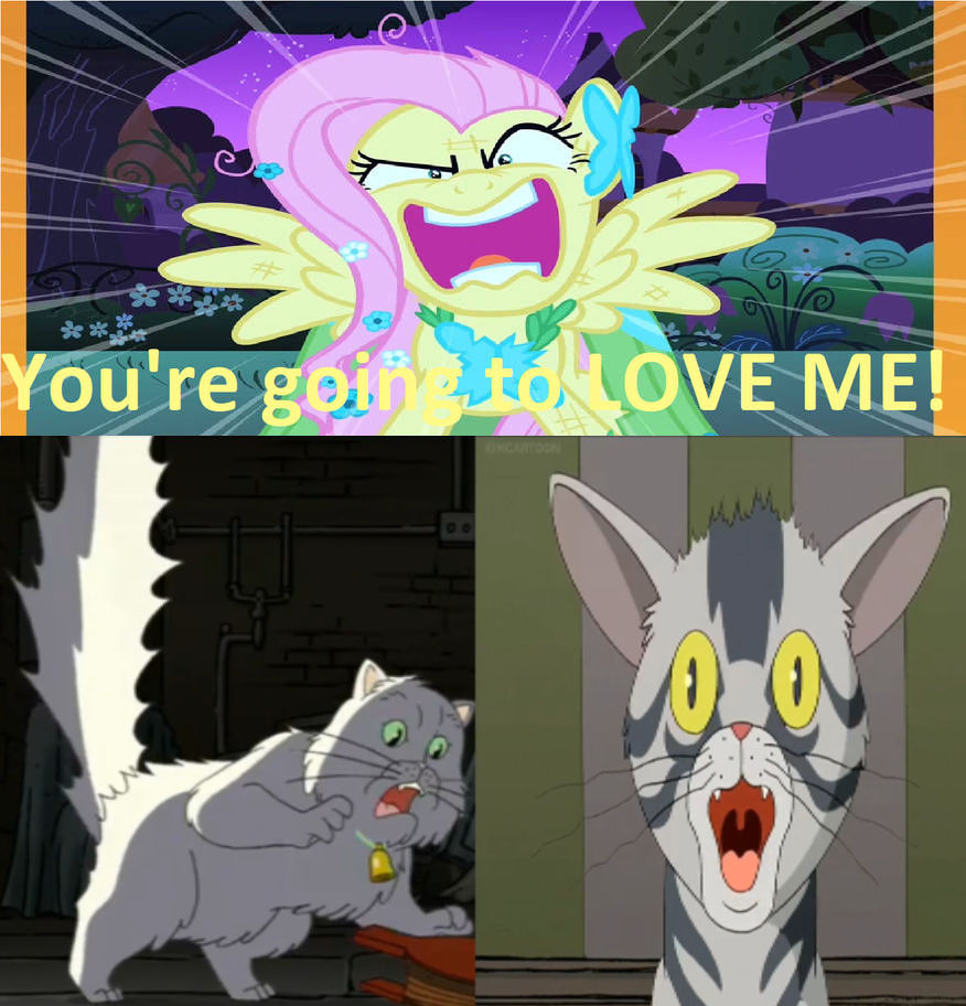 Flutterrage Flutterrage scares Snowbell and Monty by ehrisbrudt on DeviantArt