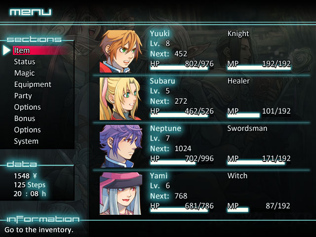 RPG MAKER XP - Menu by ChronosLS on DeviantArt