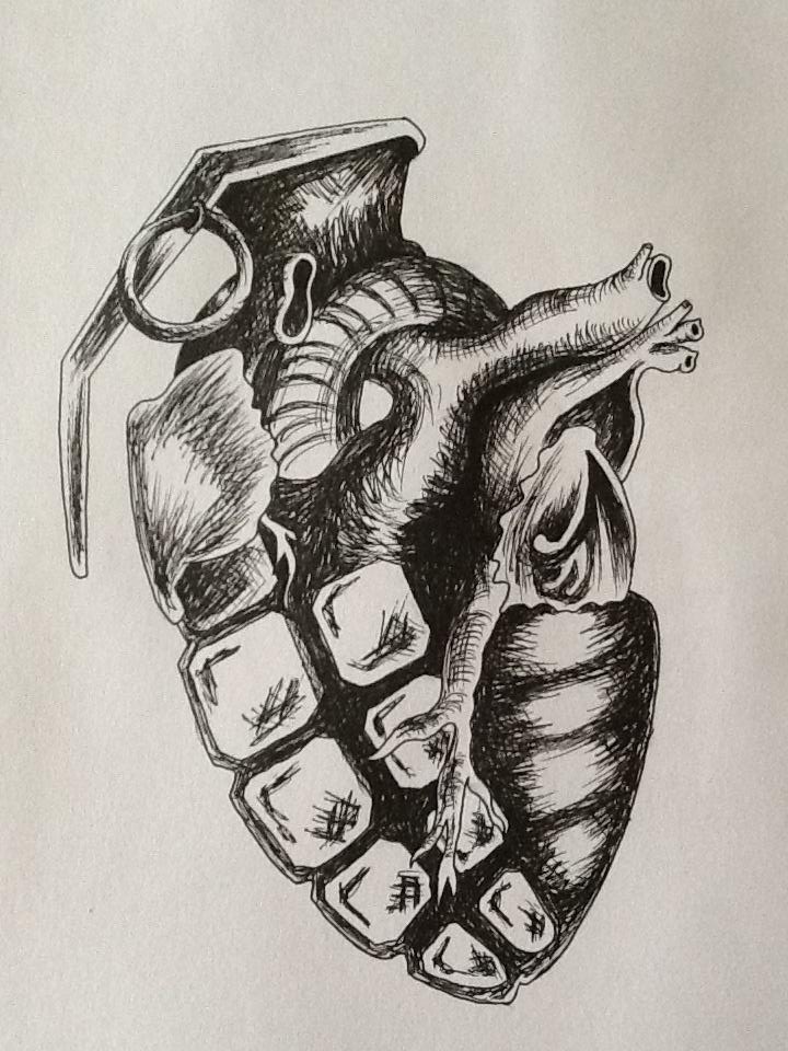 Inky Heart Sketch