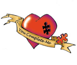 Tattoo flash: You complete me