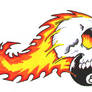 Flaming skull 2