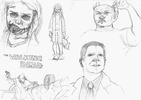 Walking dead sketches