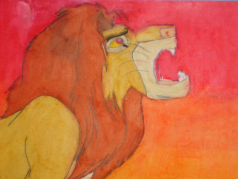 Simba - Oil Pastel