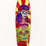 Skateboard Design - Santa Muerte - Marker