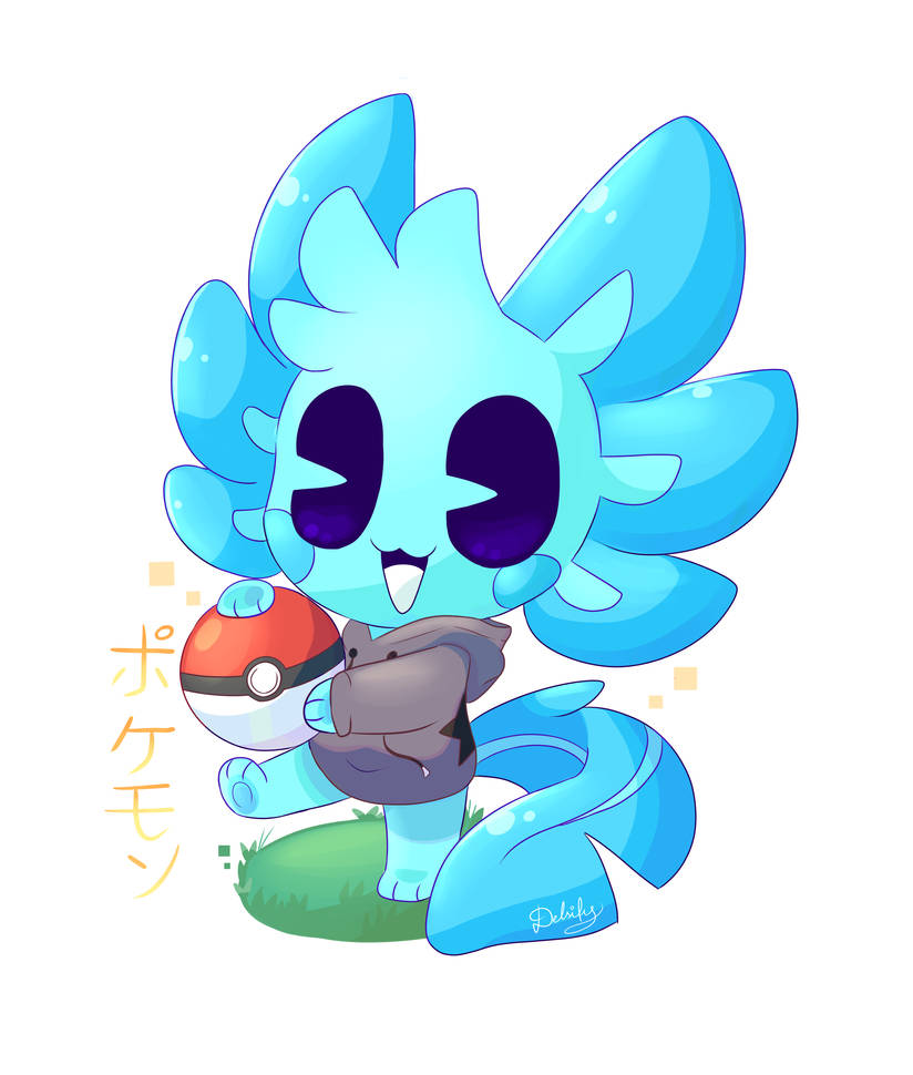 Gold Raspberry Pokemon Raspberry holding A Pokeball by Delsify on DeviantArt