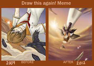 Draw this Again! Meme - Haibane Renmei