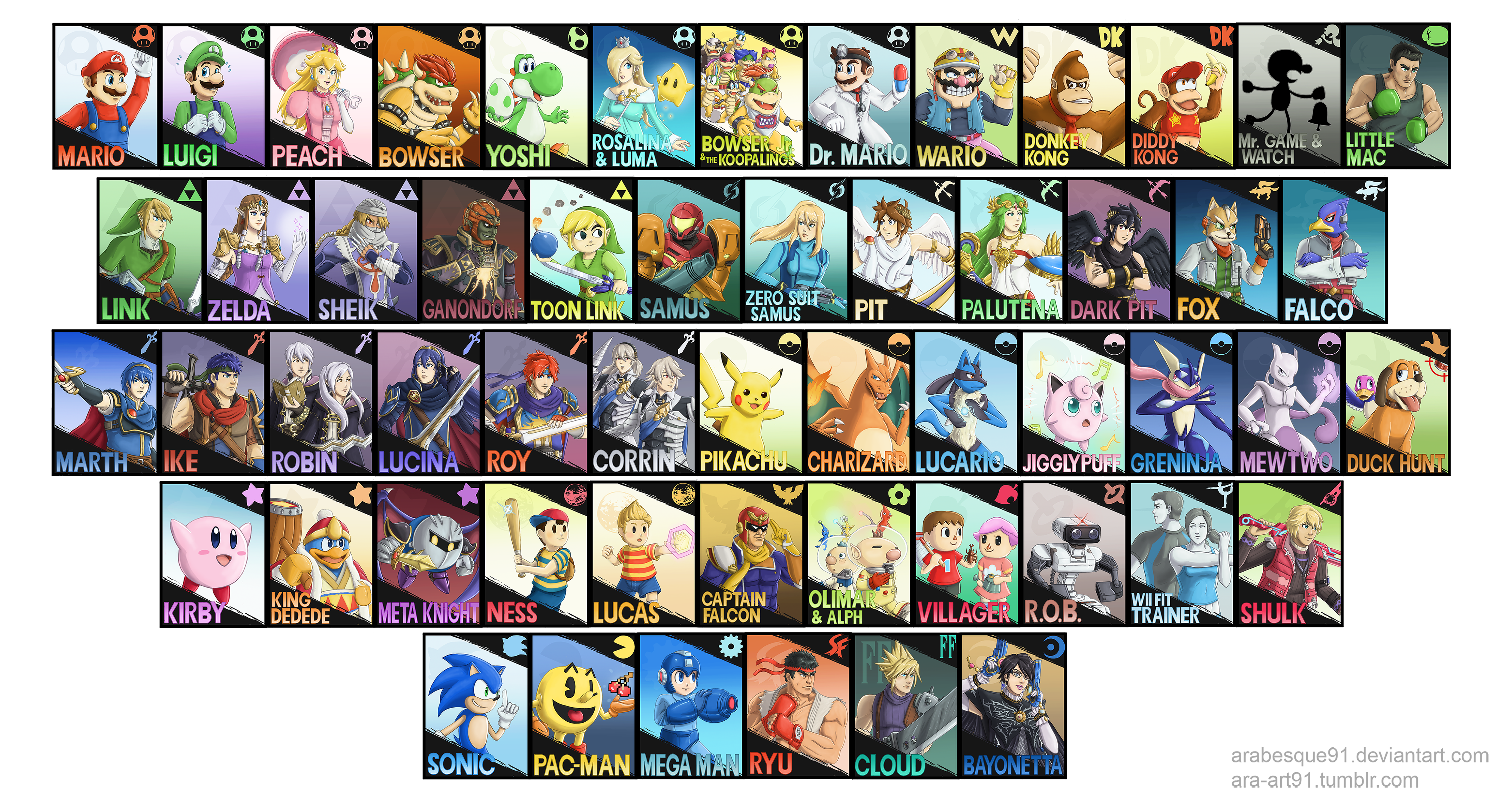 Super smash discount bros card