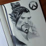 New drawing!! Hanzo from Overwatch  