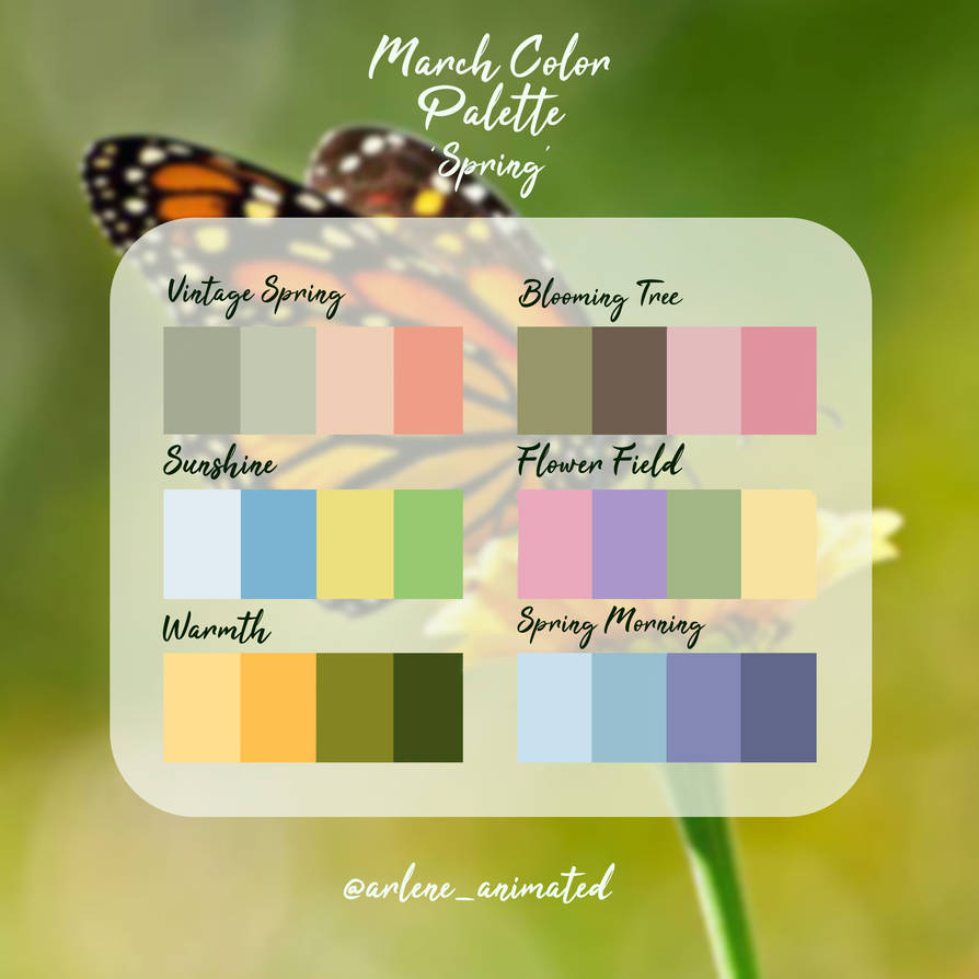 March Color Palette by AmidstCreations on DeviantArt