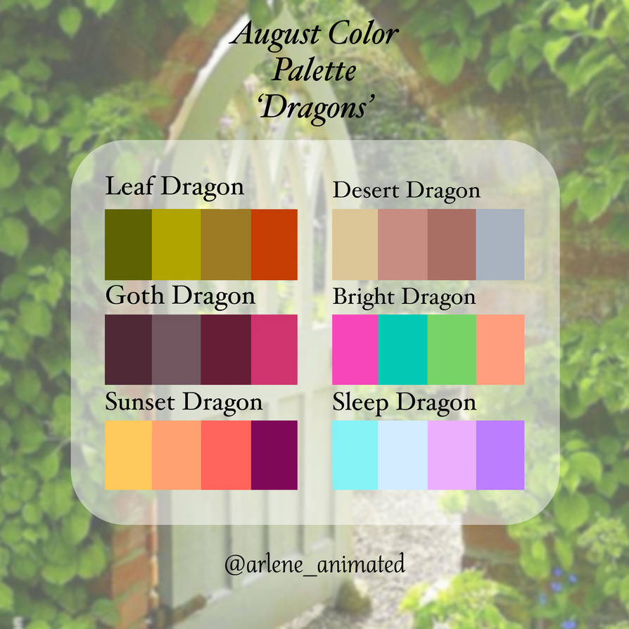 August Color Lab Aug Color Palette by AmidstCreations on DeviantArt