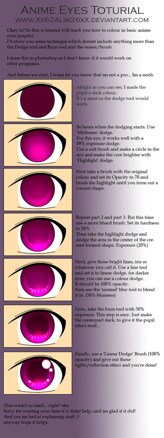 Photoshop Anime Eyes Toturial by Xx62Alim26xX