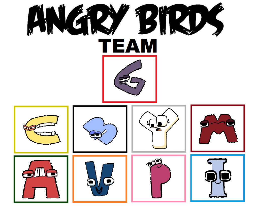 Alphabet Lore / Angry Birds by UnicornButterfly900 on DeviantArt