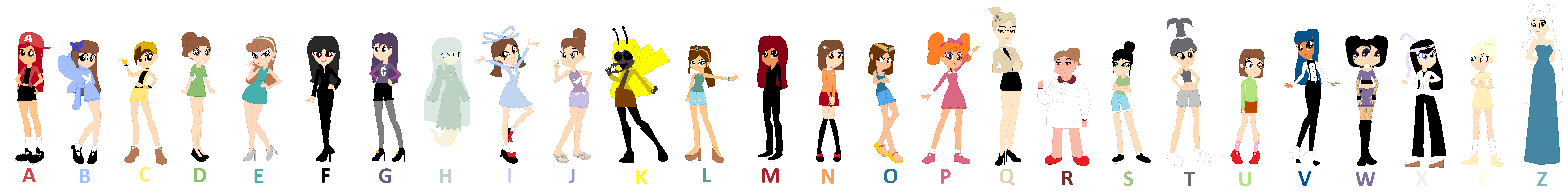 Alphabet lore humanized unifon part 9 by jannatbn on DeviantArt