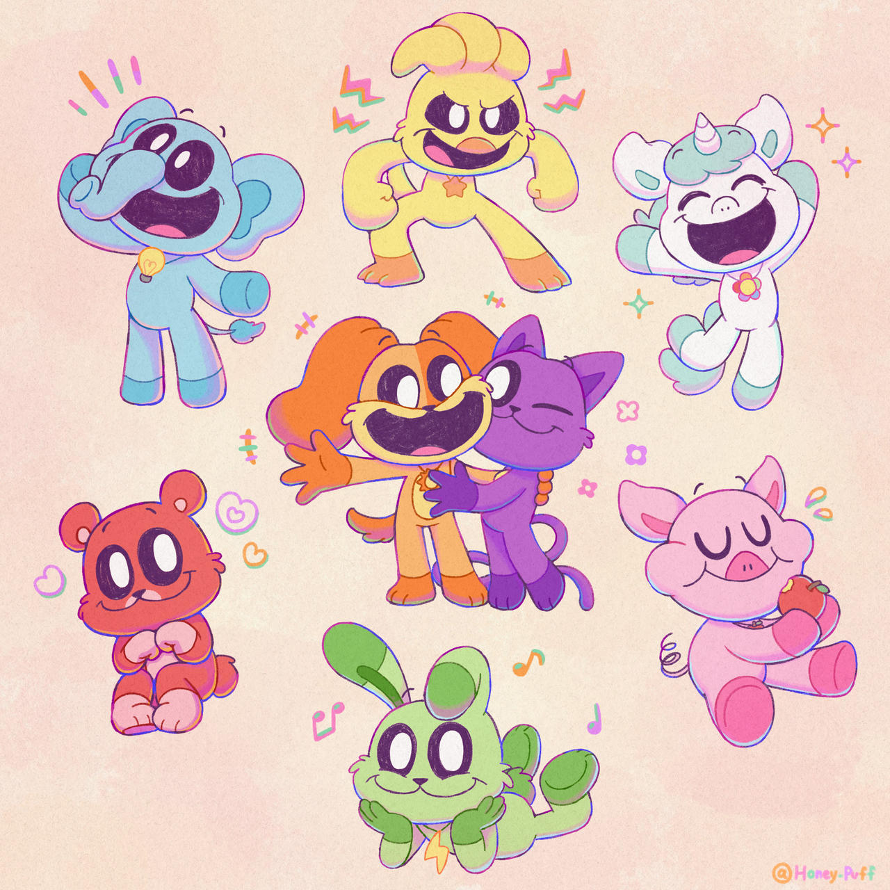 Smiling Critters Racoon The Smiling Critters by UnicornDraws900 on DeviantArt