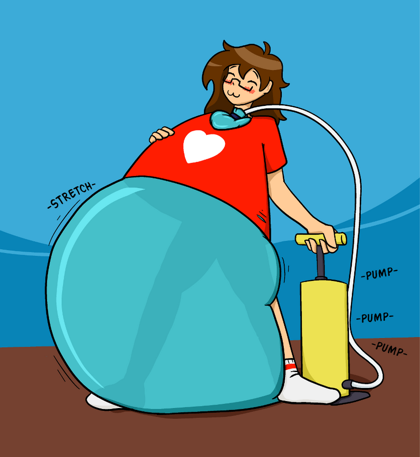 Inflation girl animation Inflation girl animation