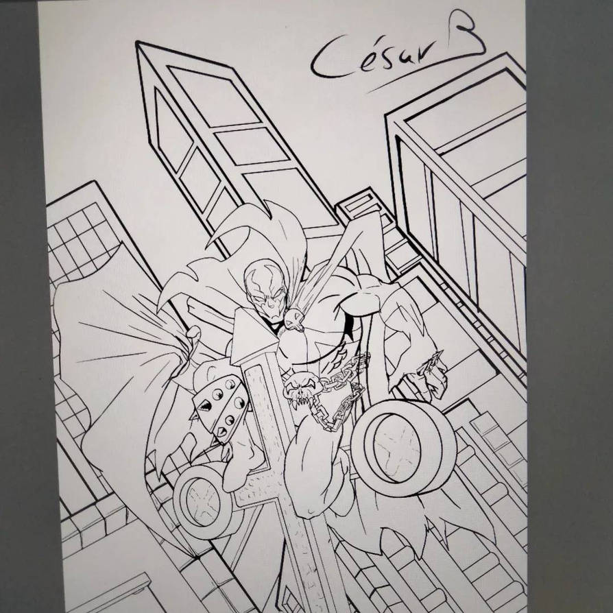 Spawnki Spawn sketch by Ridergx024 on DeviantArt