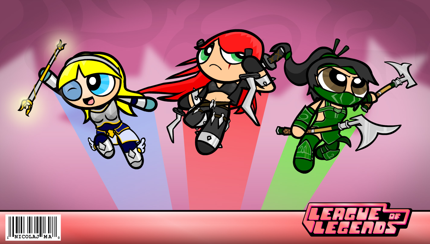 LoL Power Puff Girls spoof
