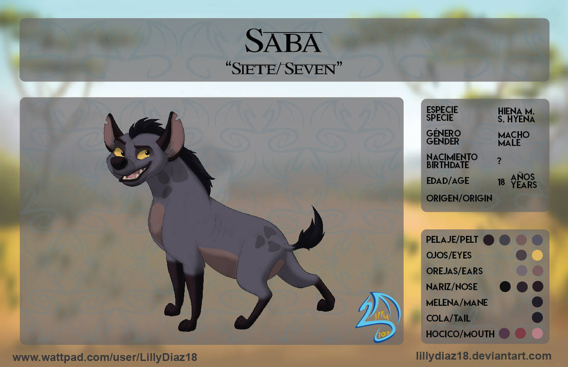 Saba Reference Sheet by LillyDiaz18 on DeviantArt
