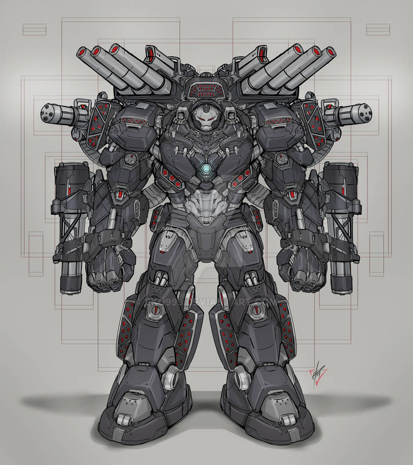 Time Machine Hulk WarMachine Hulk Buster sketch by eko999 on DeviantArt