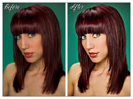 Before and After Retouch