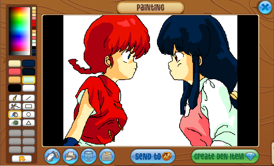 Akane Drawing Ranma Ranma and Akane by ReloxK on DeviantArt