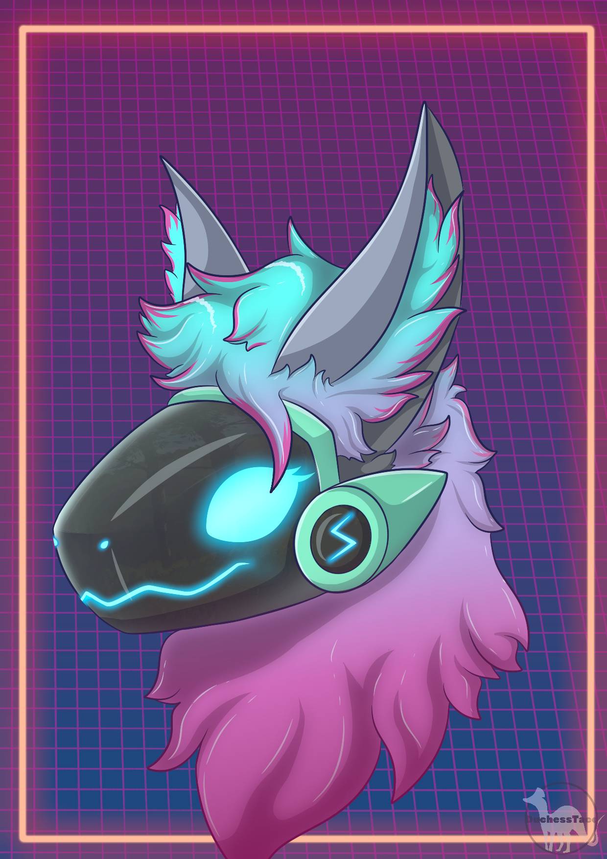 Protogen Headshot by DuchessTaco on DeviantArt