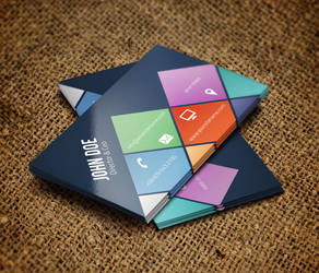 Colorful Metro Business Card