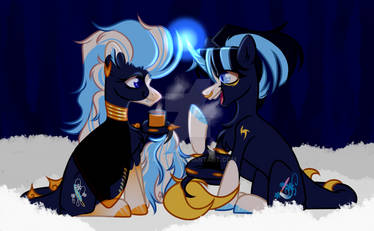 Winter evening talk