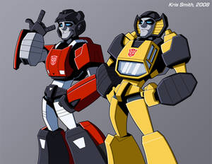 Sideswipe and Sunstreaker