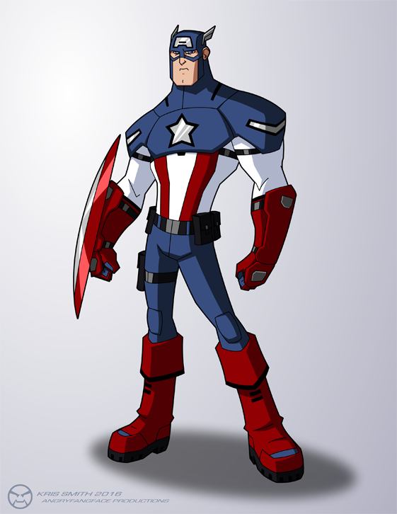 Captain America Redesign - Animation by KrisSmithDW on DeviantArt