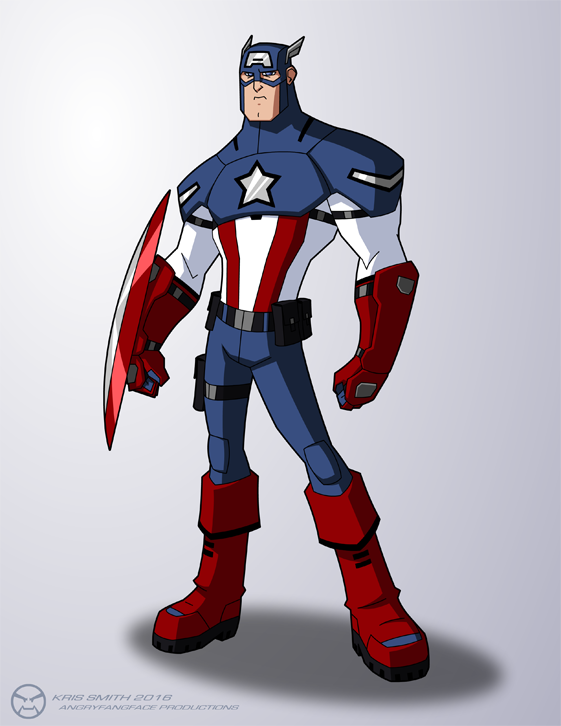 Captain America Redesign - Animation by KrisSmithDW on DeviantArt Captain America Redesign - Animation by KrisSmithDW on DeviantArt