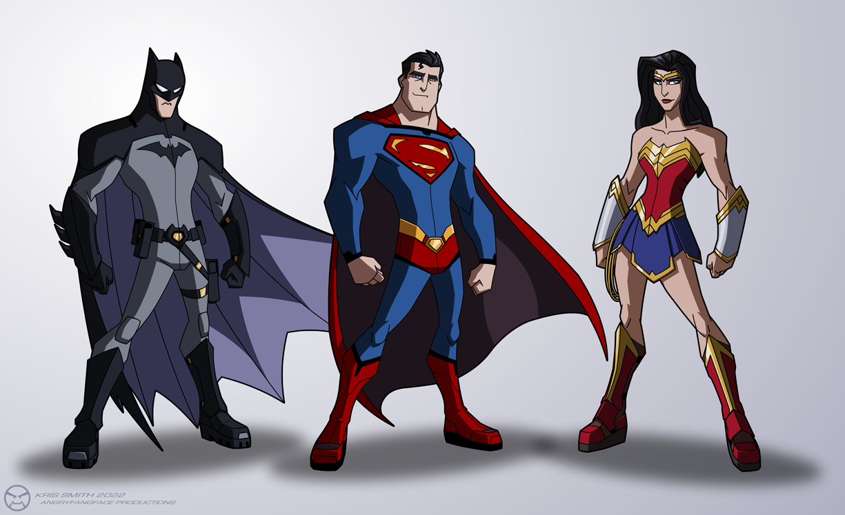 Batman, Superman and Wonder Woman by KrisSmithDW on DeviantArt
