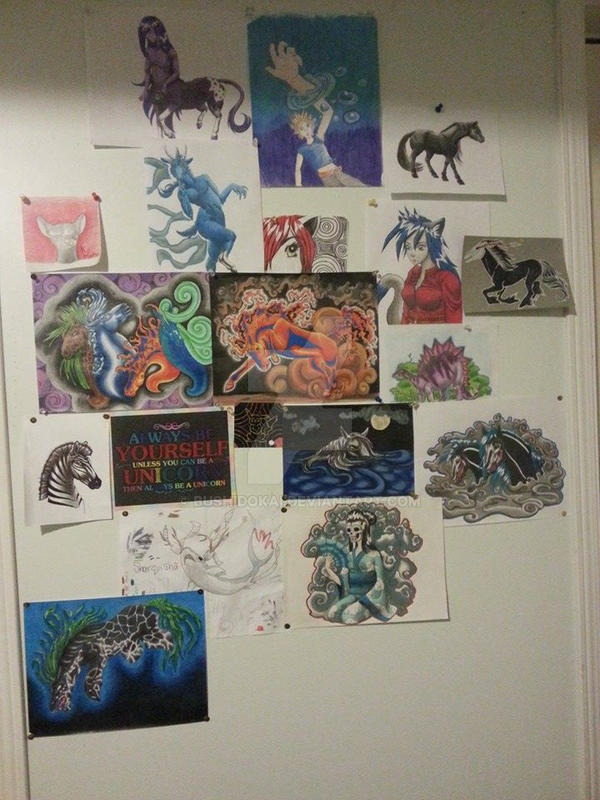 Wall Assorted Random Random art wall by bushidokai on DeviantArt