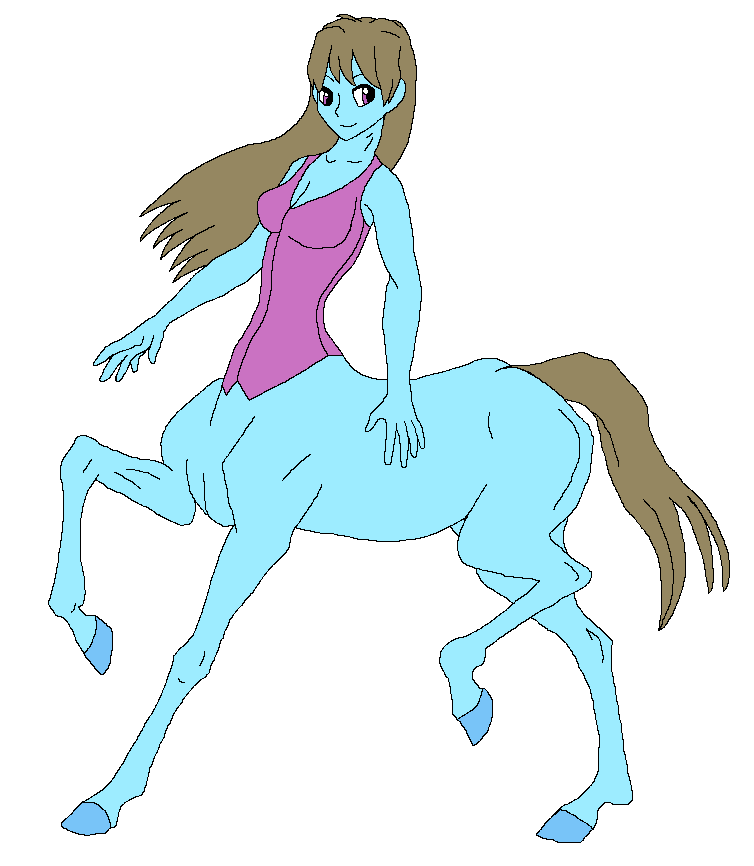 Centaur Getting Pretty Centaur Beauty Brass - Clothed by CDProductions66 on DeviantArt