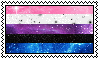 [F2U] Genderfluid Galaxy Stamp