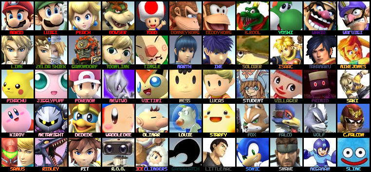 Newest SSB4 Roster by KingDor65 on DeviantArt
