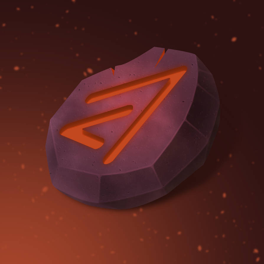 Runestone (red) by diWarlock on DeviantArt