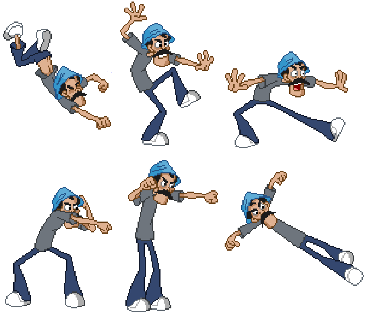 Mr. Raymond punch and kick frame test by Jarquin10 on DeviantArt