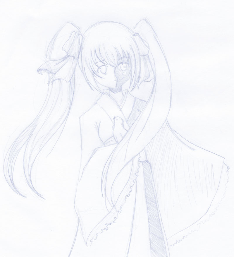 scketch- miku kagome