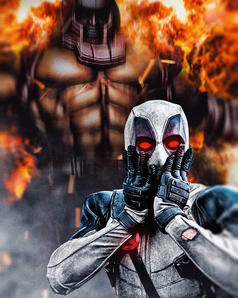 Deadpool Riding Juggernaut Deadpool vs Juggernaut by masaolab on DeviantArt