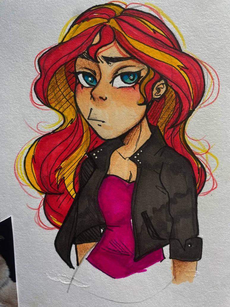 Sunset Shimmer blush by Wicked-RED-Art on DeviantArt