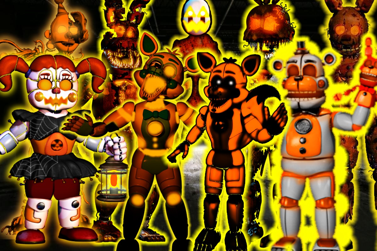 All FNAF 2 characters (2)  Halloween horror nights, Halloween, Horror