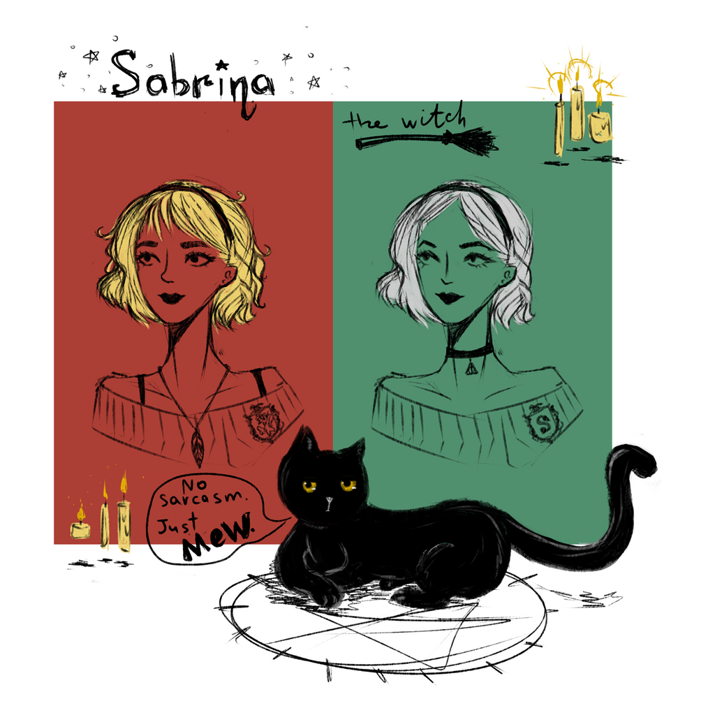 Sabrina Writing Sabrina the witch by Faint-Jeewas on DeviantArt