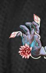 Hand flower