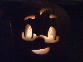 my pumpkin carved late