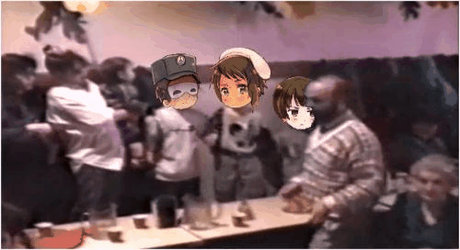 Hetalia - AFV - gif - Turkey, Greece, and Japan