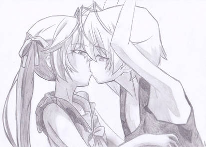 Kissing Anime couple by fadelesswolf on DeviantArt